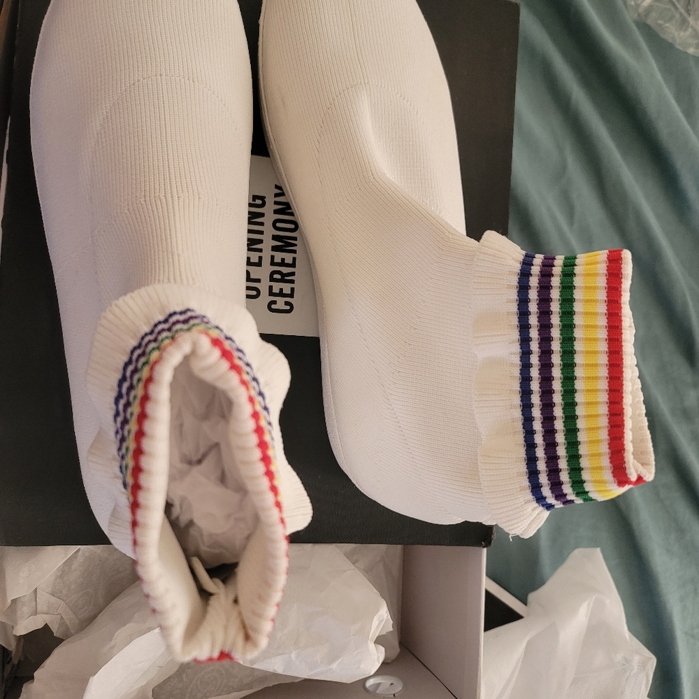 Opening Ceremony Bobby Slip-Ons "Pride" Sneakers Sz 41 Ret:$250.00 - Picture 7 of 12